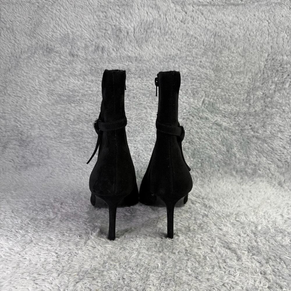 Steve Madden Layan Ankle Boot Women's Black Suede Size 11 Pointed Toe Bootie - Picture 11 of 12